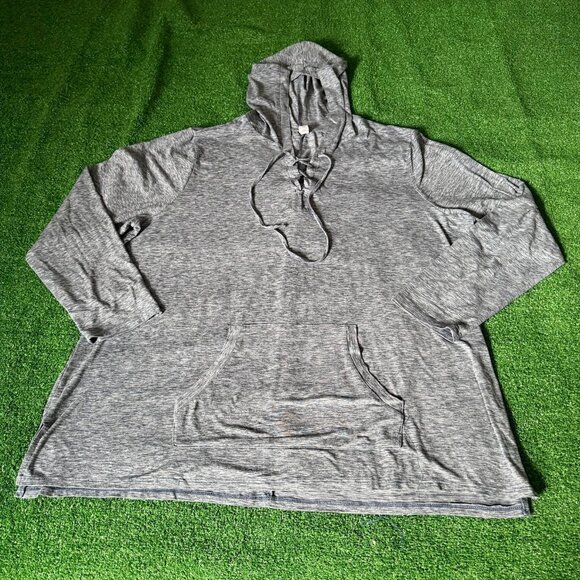 RBX Long Sleeve Pullover Hiking Trail Lightweight Kangaroo Pockets Plus Size 2X - Picture 1 of 11
